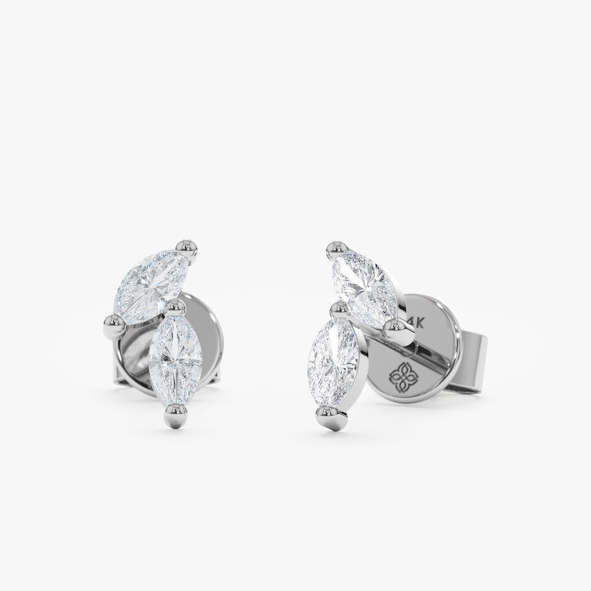 1.0 CT Round Bezel Solitaire Lab Grown Diamond Earrings