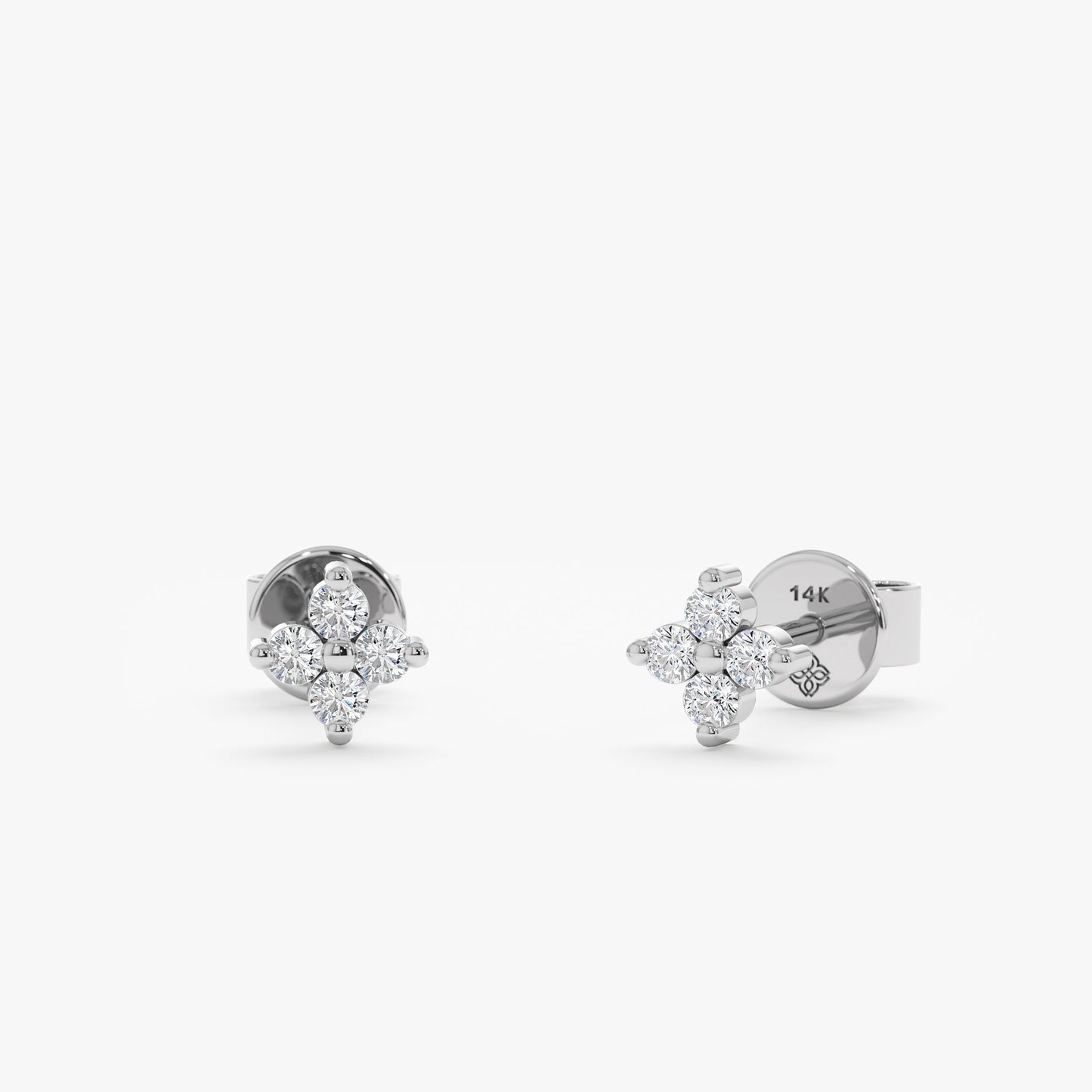1.0 CT Round Bezel Solitaire Lab Grown Diamond Earrings