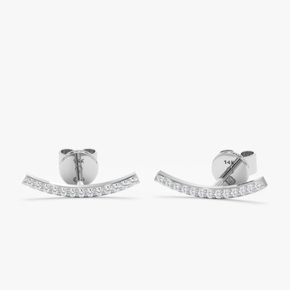 1.0 CT Round Bezel Solitaire Lab Grown Diamond Earrings