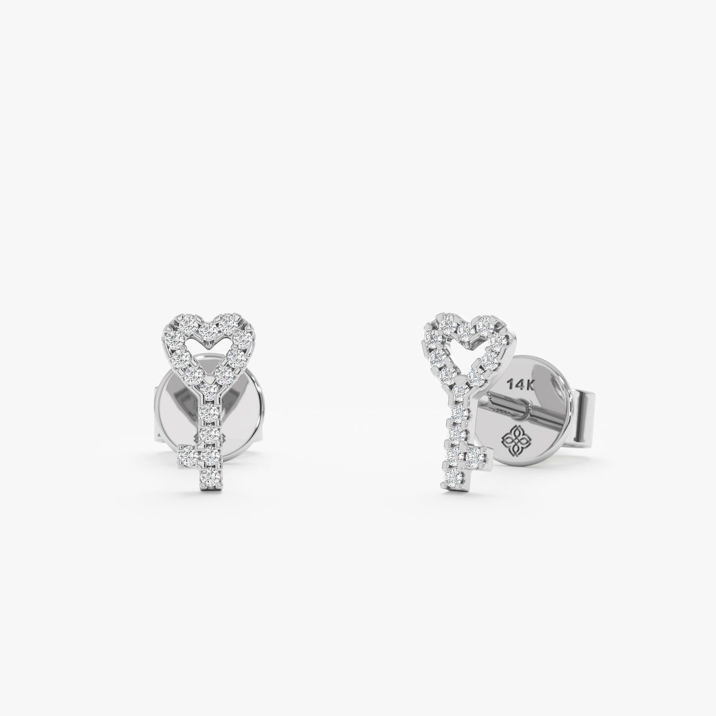1.0 CT Round Bezel Solitaire Lab Grown Diamond Earrings