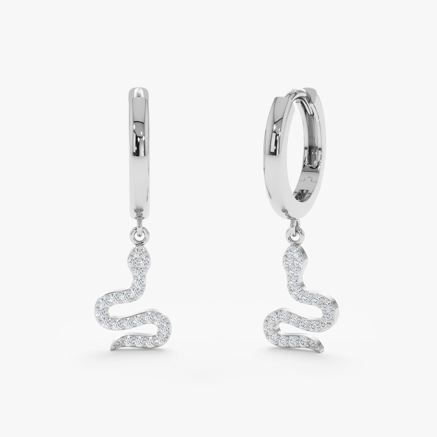 1.0 CT Round Bezel Solitaire Lab Grown Diamond Earrings