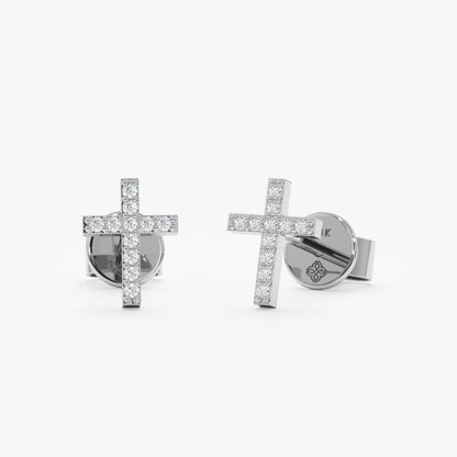 1.0 CT Round Bezel Solitaire Lab Grown Diamond Earrings