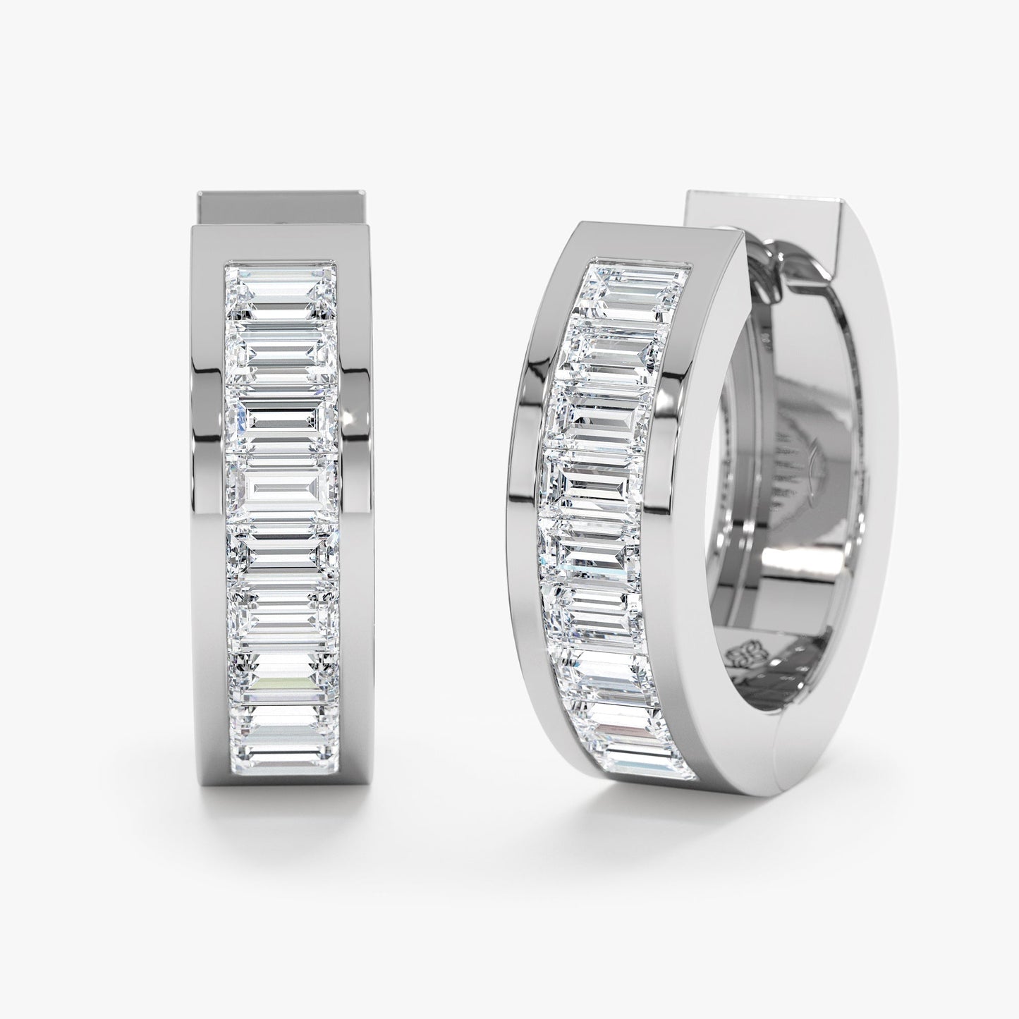 1.0 CT Round Bezel Solitaire Lab Grown Diamond Earrings