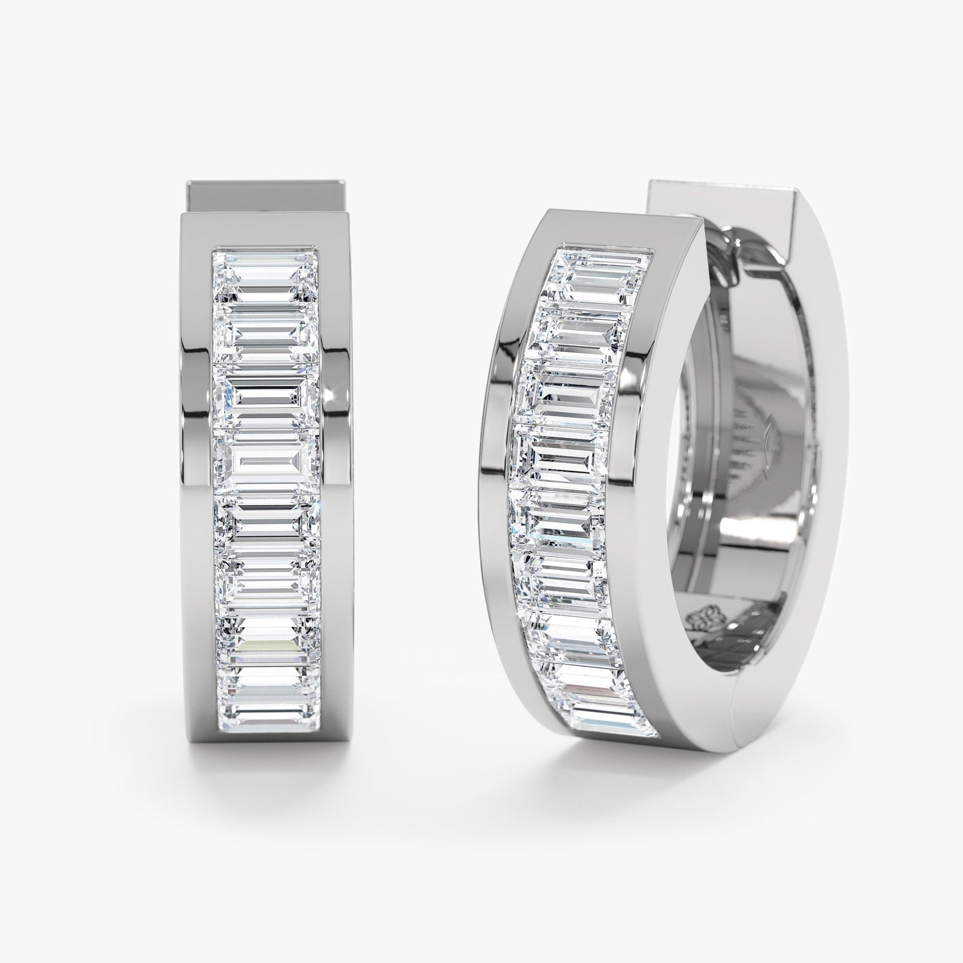 1.0 CT Round Bezel Solitaire Lab Grown Diamond Earrings
