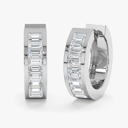 1.0 CT Round Bezel Solitaire Lab Grown Diamond Earrings