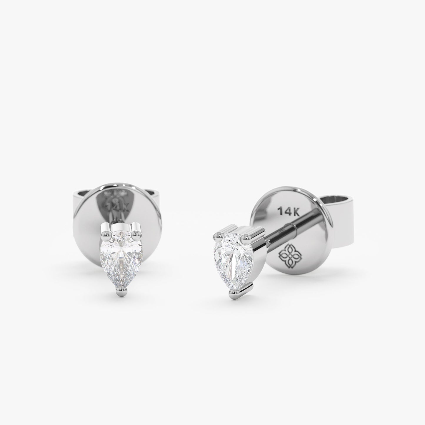 1.0 CT Round Bezel Solitaire Lab Grown Diamond Earrings