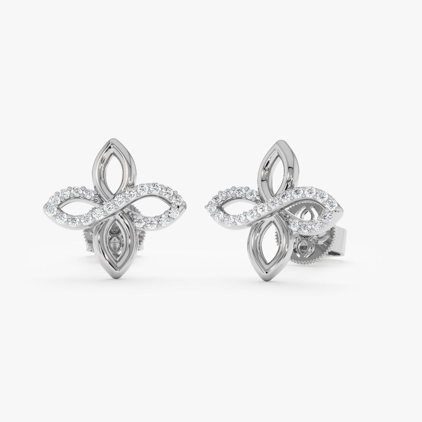 1.0 CT Round Bezel Solitaire Lab Grown Diamond Earrings