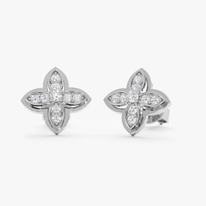 1.0 CT Round Bezel Solitaire Lab Grown Diamond Earrings