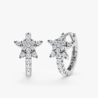 1.0 CT Round Bezel Solitaire Lab Grown Diamond Earrings