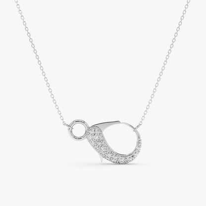 1.0 CT Round Bezel Solitaire Lab Grown Diamond Necklace