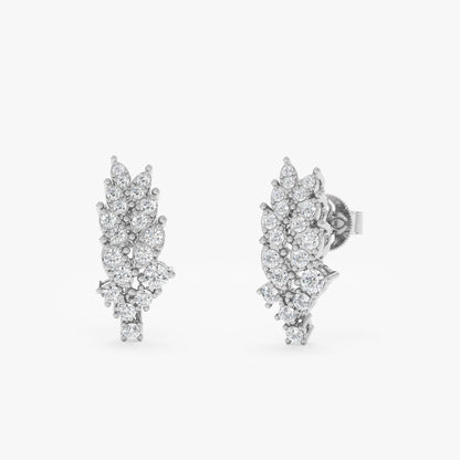 1.0 CT Round Bezel Solitaire Lab Grown Diamond Earrings