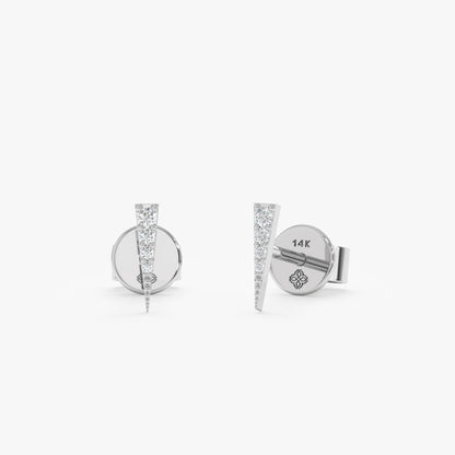 1.0 CT Round Bezel Solitaire Lab Grown Diamond Earrings