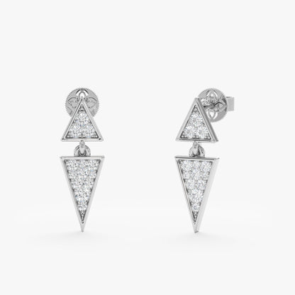 1.0 CT Round Bezel Solitaire Lab Grown Diamond Earrings