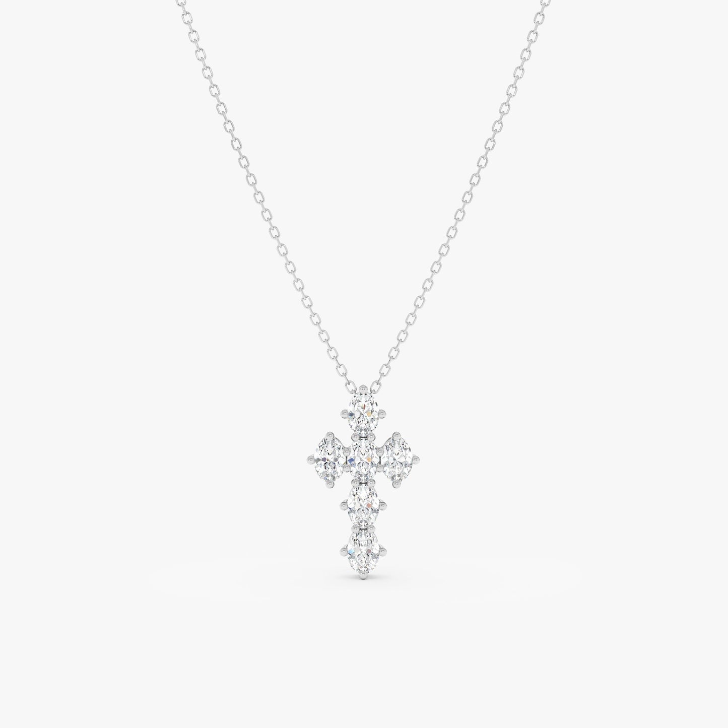 1.0 CT Round Bezel Solitaire Lab Grown Diamond Necklace