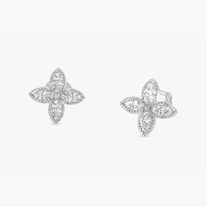 1.0 CT Round Bezel Solitaire Lab Grown Diamond Earrings