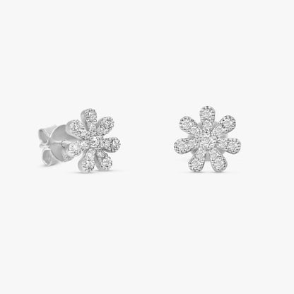1.0 CT Round Bezel Solitaire Lab Grown Diamond Earrings