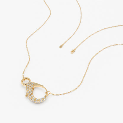 1.0 CT Round Bezel Solitaire Lab Grown Diamond Necklace