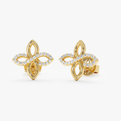 1.0 CT Round Bezel Solitaire Lab Grown Diamond Earrings