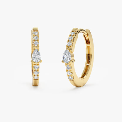 1.0 CT Round Bezel Solitaire Lab Grown Diamond Earrings