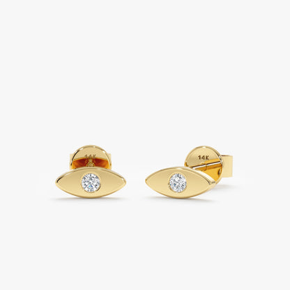 1.0 CT Round Bezel Solitaire Lab Grown Diamond Earrings
