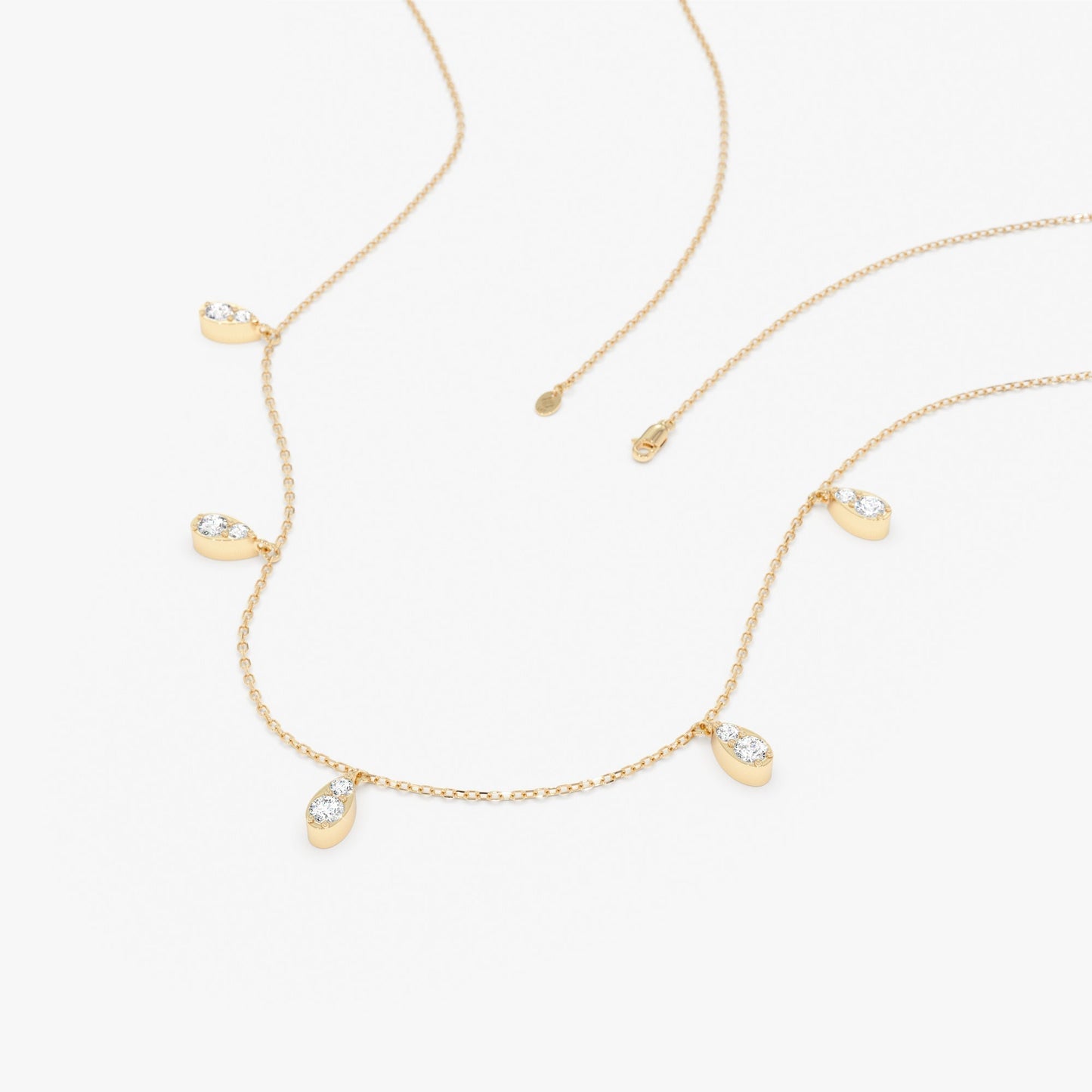 1.0 CT Round Bezel Solitaire Lab Grown Diamond Necklace
