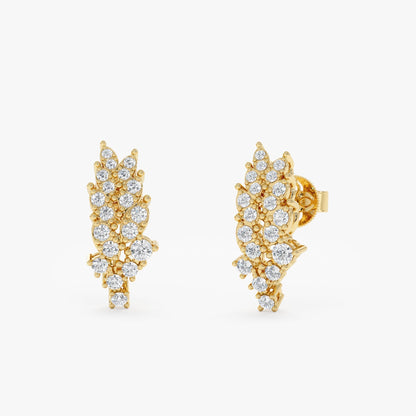 1.0 CT Round Bezel Solitaire Lab Grown Diamond Earrings