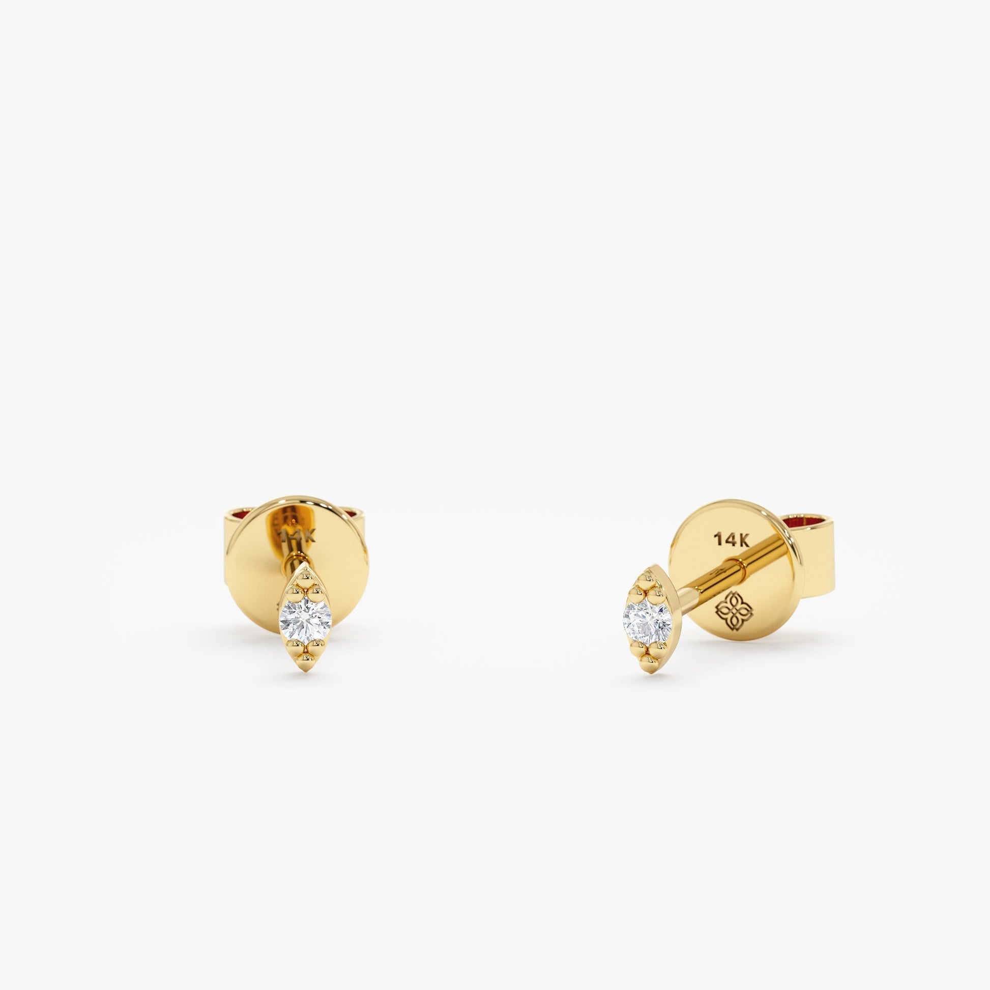 1.0 CT Round Bezel Solitaire Lab Grown Diamond Earrings