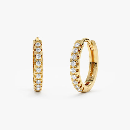1.0 CT Round Bezel Solitaire Lab Grown Diamond Earrings