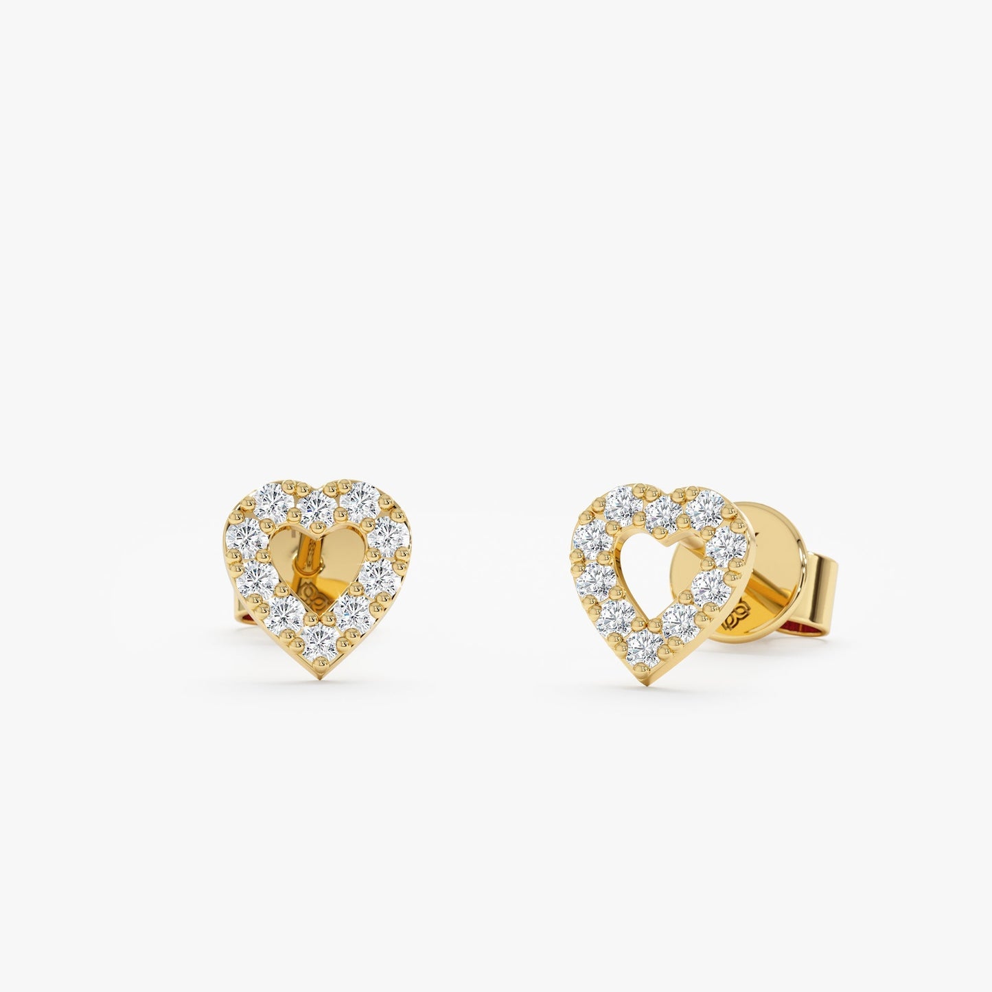 1.0 CT Round Bezel Solitaire Lab Grown Diamond Earrings