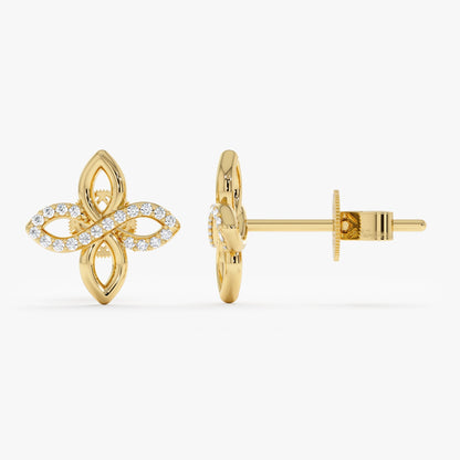 1.0 CT Round Bezel Solitaire Lab Grown Diamond Earrings