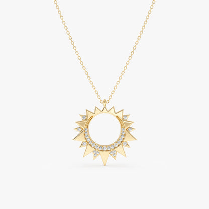 1.0 CT Round Bezel Solitaire Lab Grown Diamond Necklace