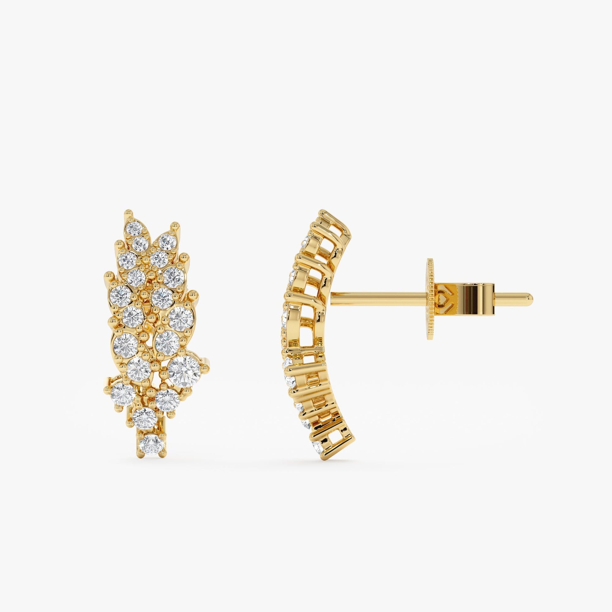 1.0 CT Round Bezel Solitaire Lab Grown Diamond Earrings