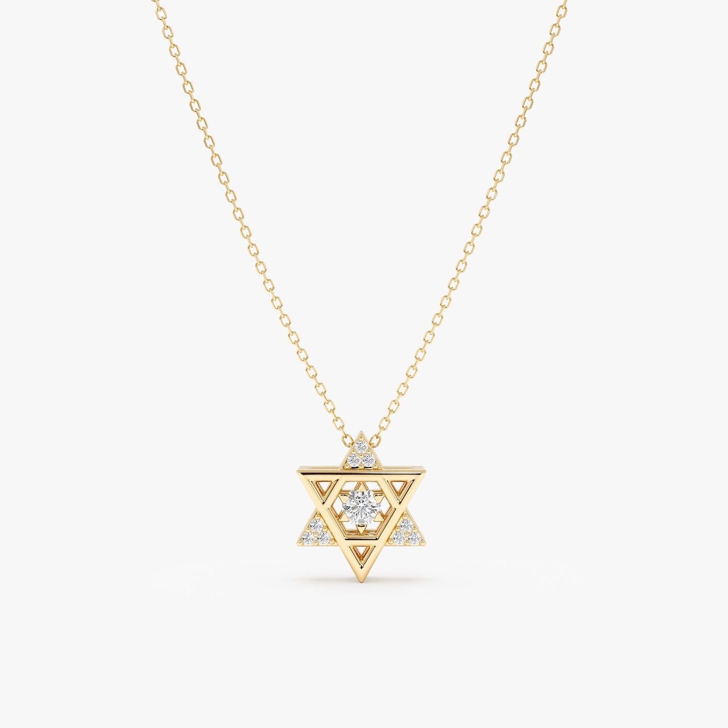 1.0 CT Round Bezel Solitaire Lab Grown Diamond Necklace