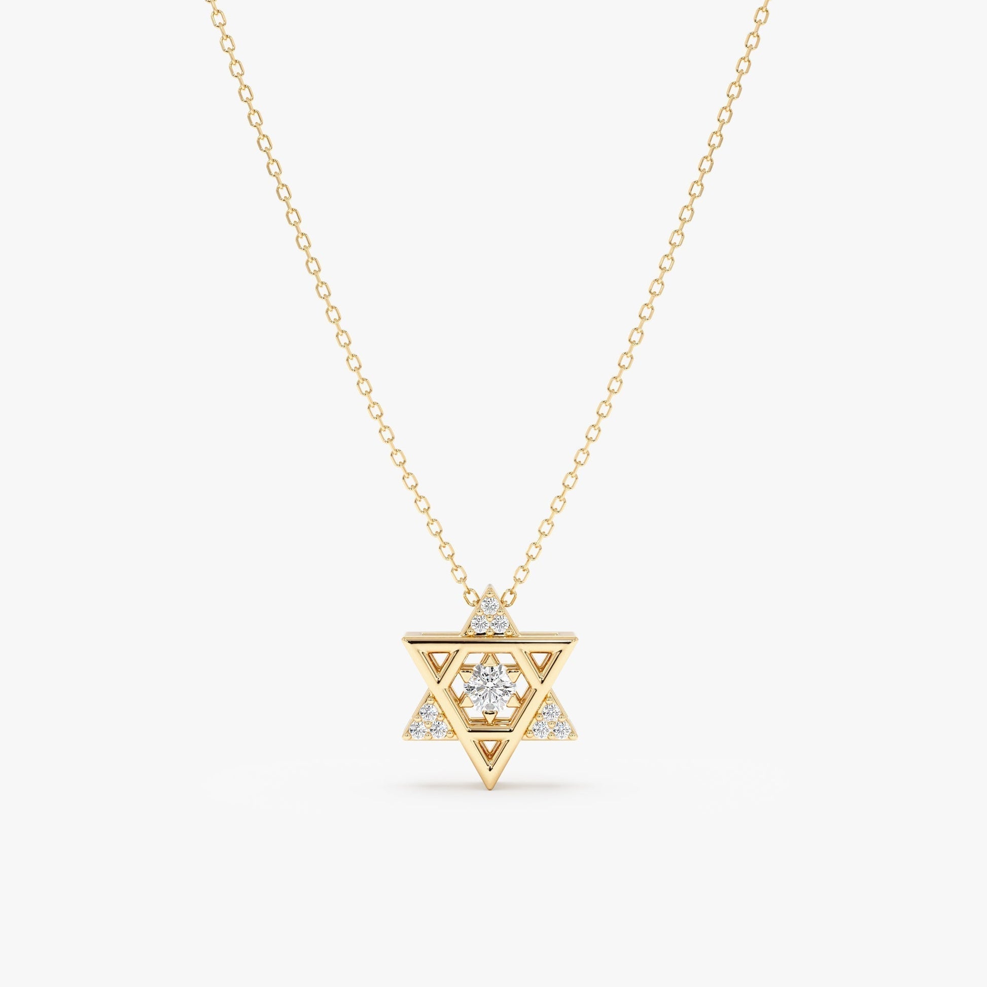 1.0 CT Round Bezel Solitaire Lab Grown Diamond Necklace