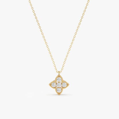 1.0 CT Round Bezel Solitaire Lab Grown Diamond Necklace