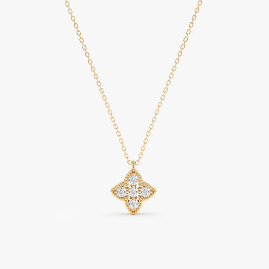 1.0 CT Round Bezel Solitaire Lab Grown Diamond Necklace