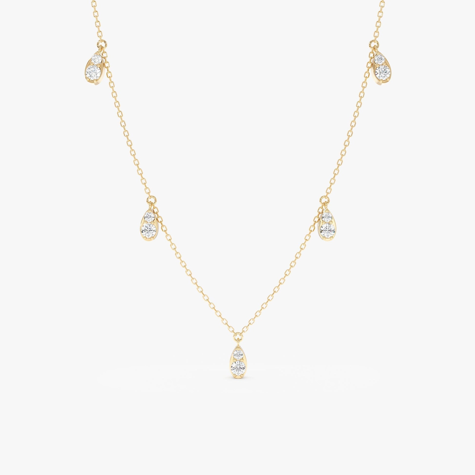 1.0 CT Round Bezel Solitaire Lab Grown Diamond Necklace
