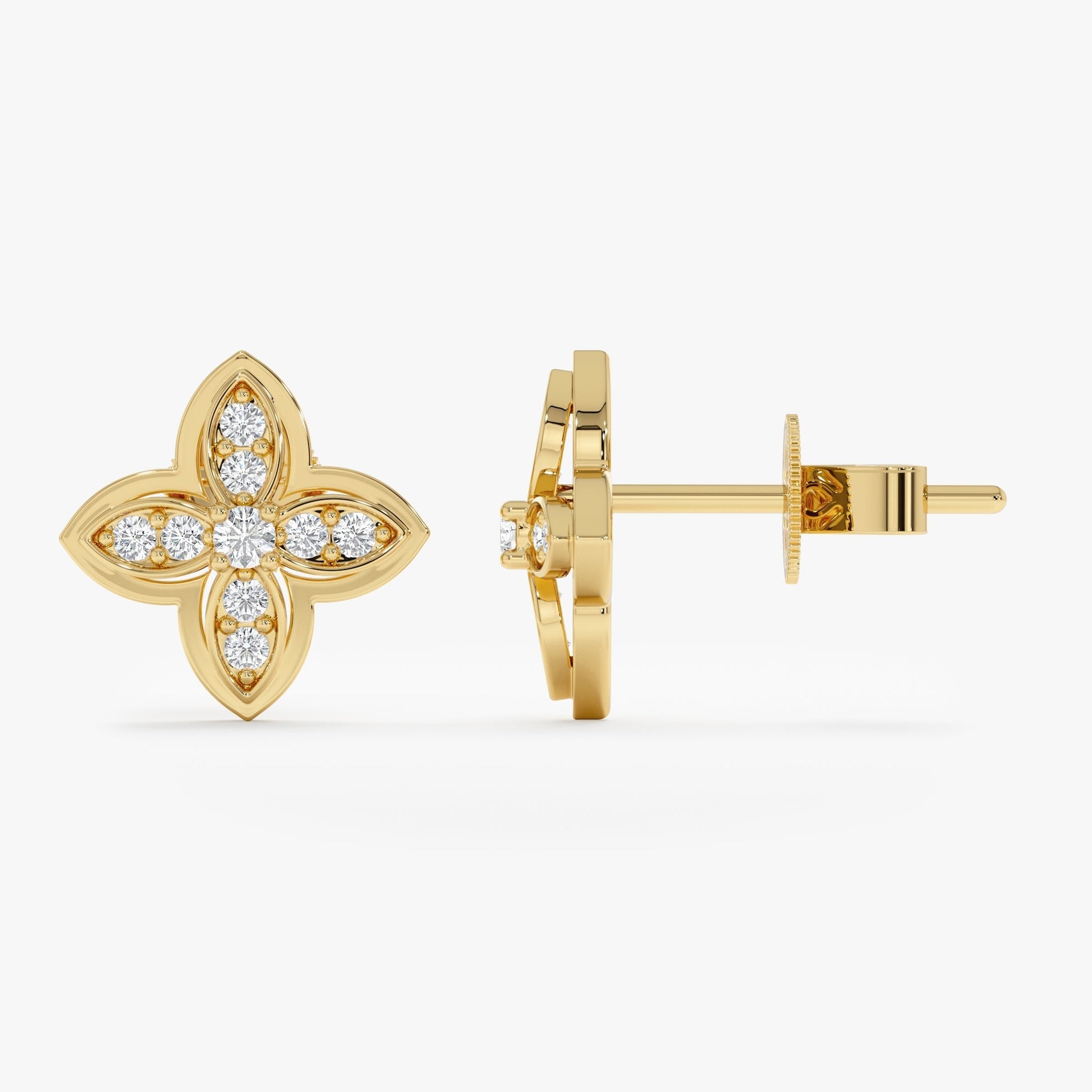 1.0 CT Round Bezel Solitaire Lab Grown Diamond Earrings