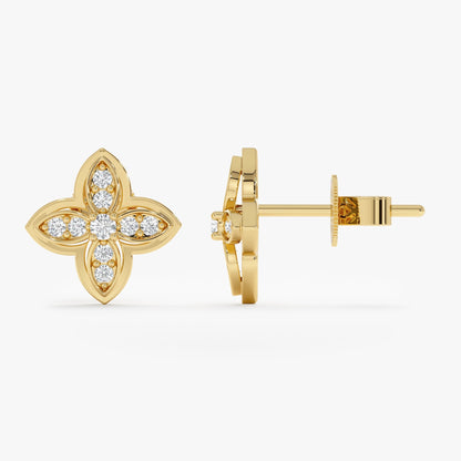 1.0 CT Round Bezel Solitaire Lab Grown Diamond Earrings