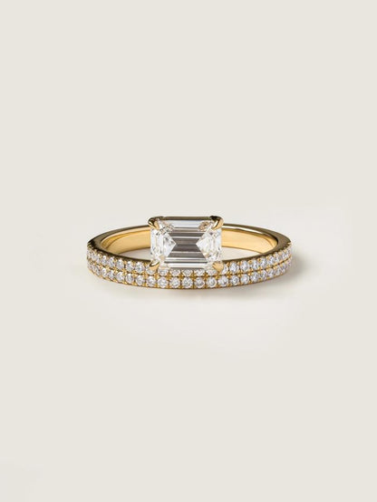 Marquise Cut Cluster Styled Lab Grown Diamond Engagement Ring