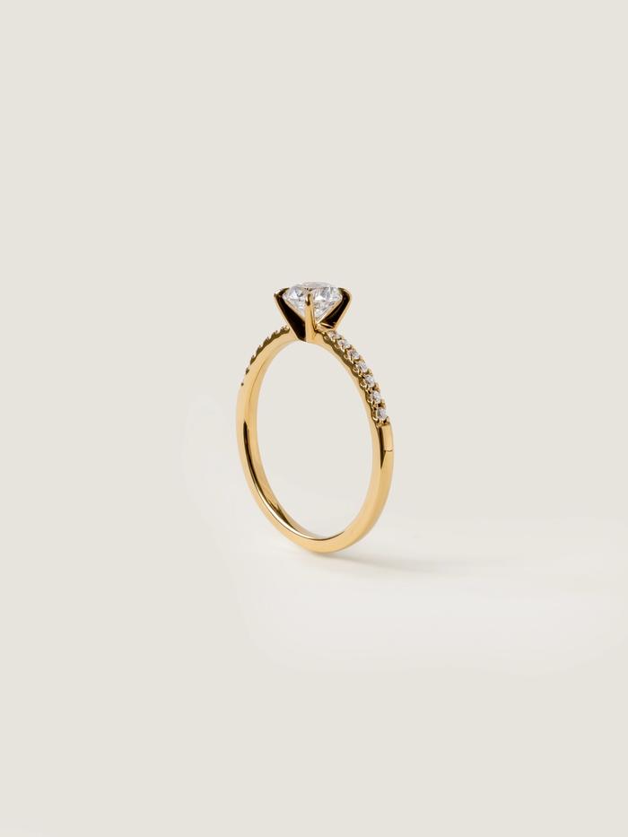 Marquise Cut Cluster Styled Lab Grown Diamond Engagement Ring
