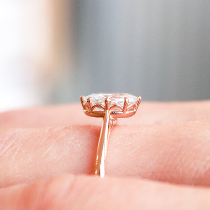 2 CT Round Three Stones Lab Grown Diamond Engagement Ring