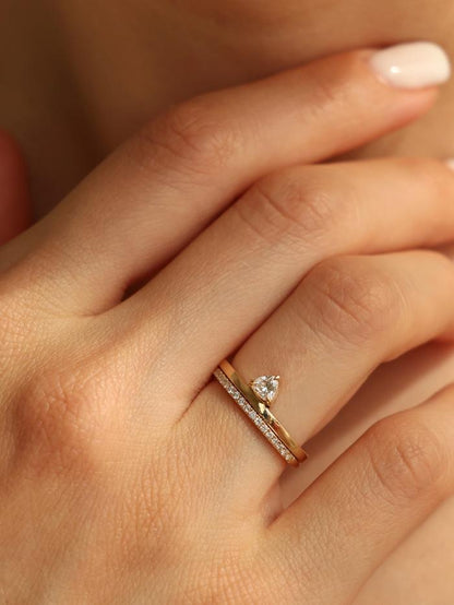 Marquise Cut Cluster Styled Lab Grown Diamond Engagement Ring