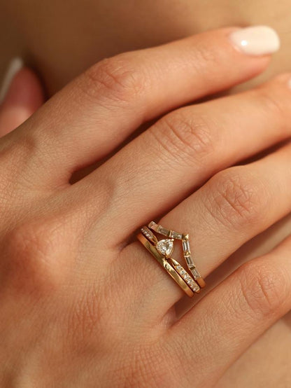 Marquise Cut Cluster Styled Lab Grown Diamond Engagement Ring