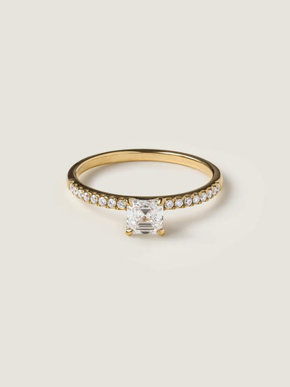 Marquise Cut Cluster Styled Lab Grown Diamond Engagement Ring
