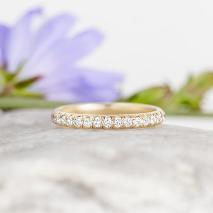 0.37 CT Round Full Eternity Lab Grown Diamond Wedding Band