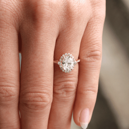 2 CT Round Three Stones Lab Grown Diamond Engagement Ring