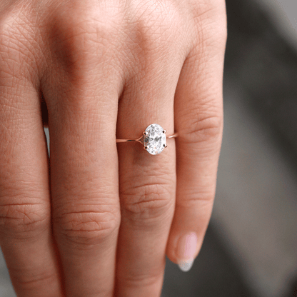 2 CT Round Three Stones Lab Grown Diamond Engagement Ring