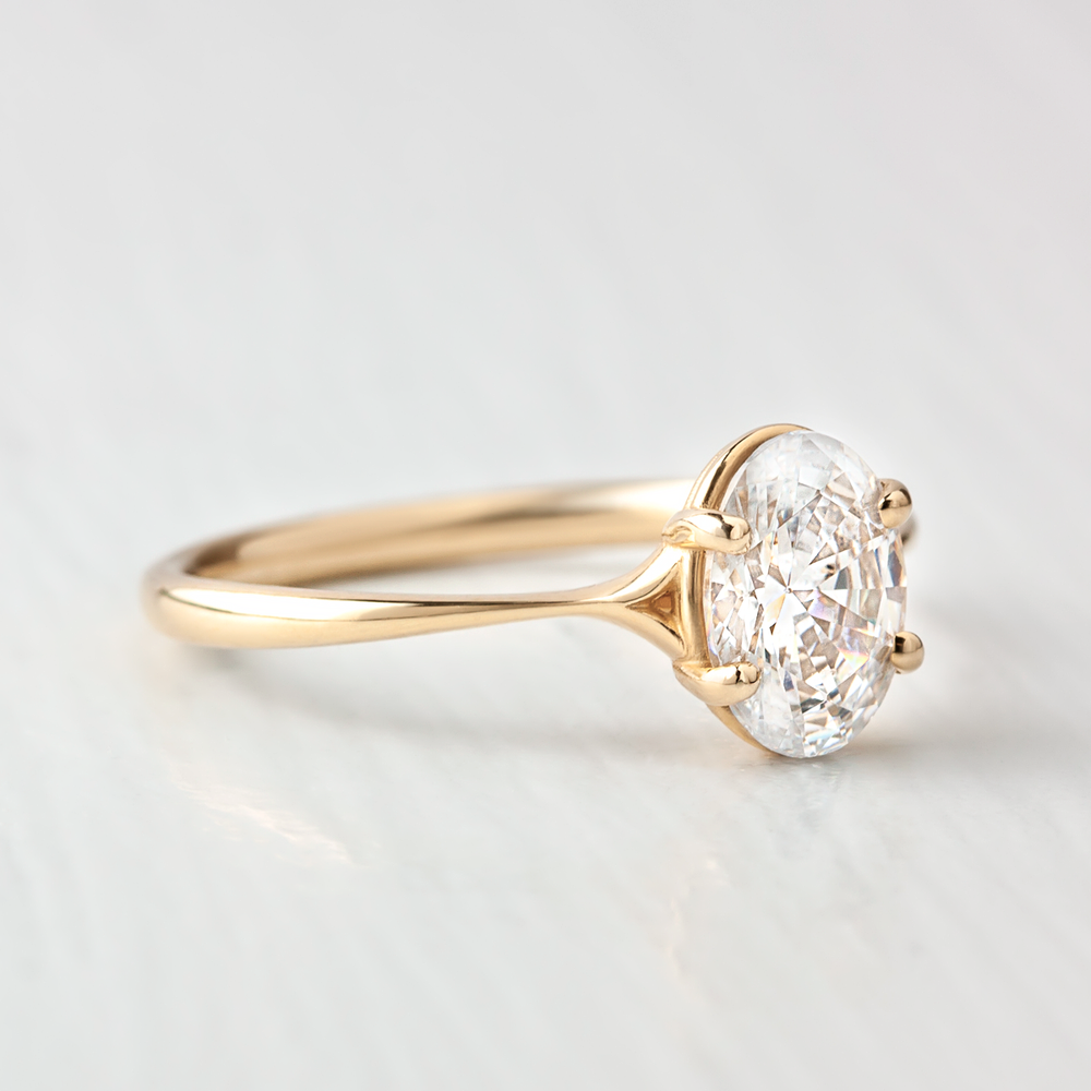 2 CT Round Three Stones Lab Grown Diamond Engagement Ring