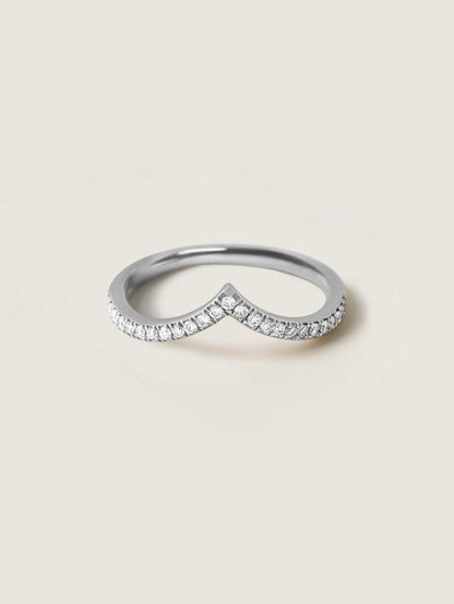 Marquise Cut Cluster Styled Lab Grown Wedding Band